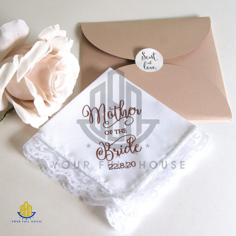 khăn tay viền ren